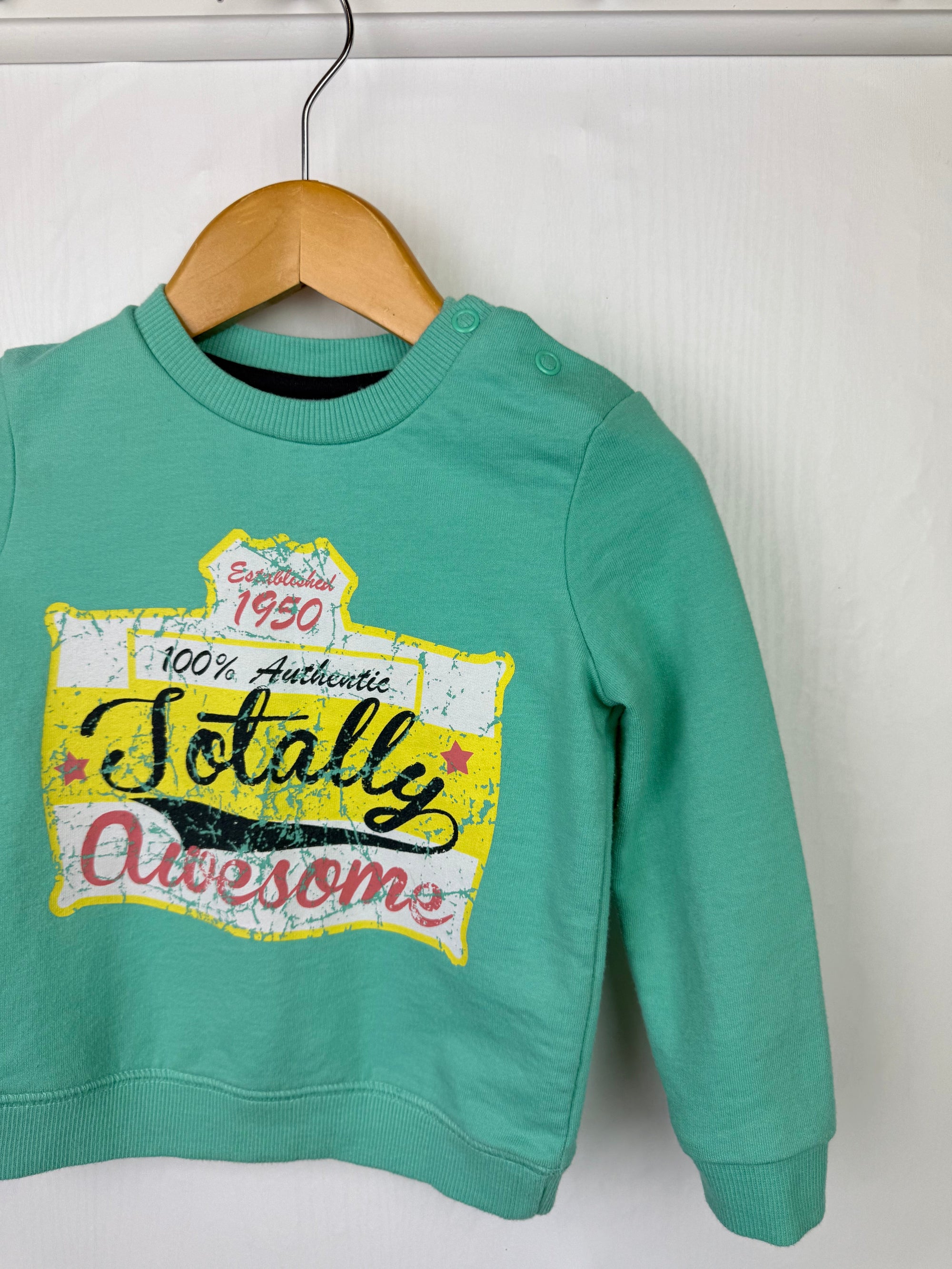 F&F Totally Awesome Jumper - Boys 9 - 12 Months - Little Ones Preloved. Second Hand Children's & Preloved Baby, Kids, Girls & Boys Clothes. UK online