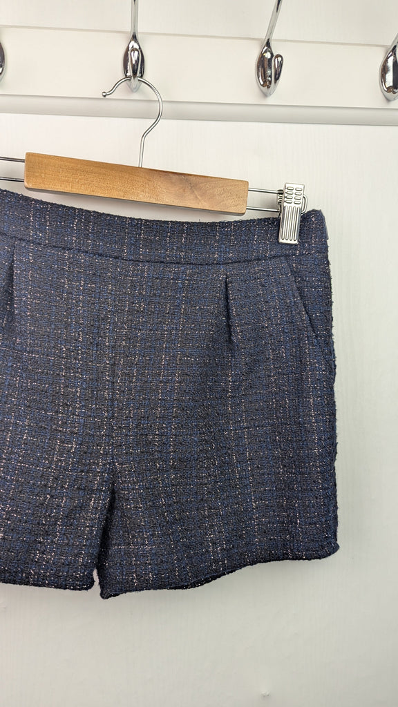 F&F Tweed Glitter Shorts - Girls 9-10 Years F&F Used, Preloved, Preworn & Second Hand Baby, Kids & Children's Clothing UK Online. Cheap affordable. Brands including Next, Joules, Nutmeg Morrisons, TU, F&F, H&M.