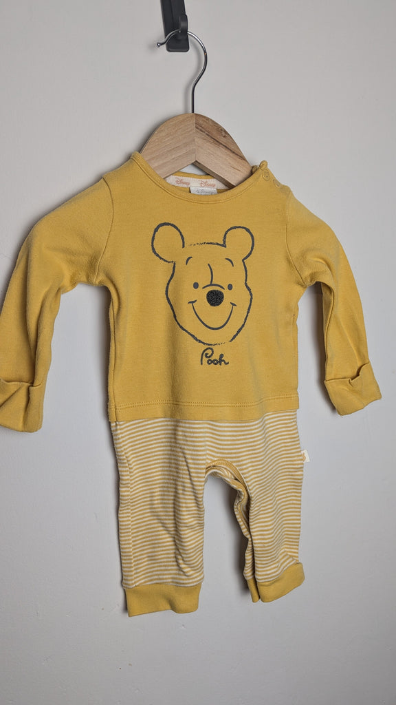 F&F Winnie The Pooh Romper - Unisex 0-3 Months Little Ones Preloved Used, Preloved, Preworn & Second Hand Baby, Kids & Children's Clothing UK Online. Cheap affordable. Brands including Next, Joules, Nutmeg Morrisons, TU, F&F, H&M.