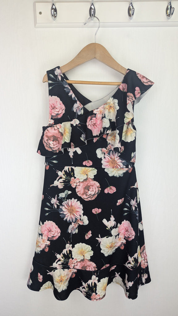 Fire Trap Black & Floral Stretch Dress - Girls 9-10 Years Fire Trap Used, Preloved, Preworn & Second Hand Baby, Kids & Children's Clothing UK Online. Cheap affordable. Brands including Next, Joules, Nutmeg Morrisons, TU, F&F, H&M.