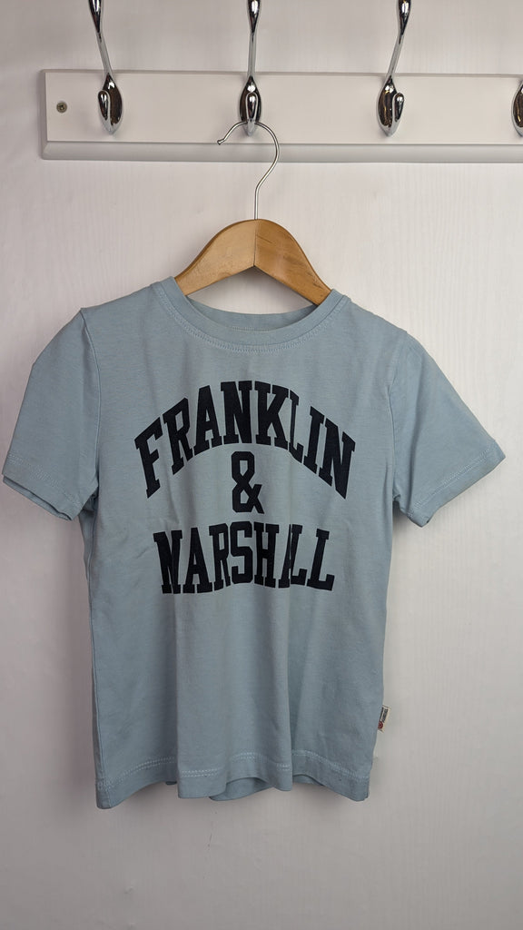 Franklin & Marshall Jnr Blue Top - Boys 3-4 Years Little Ones Preloved Used, Preloved, Preworn Baby, Girls & Boys Clothes. Kids & Children's second hand Clothing UK Online. Cheap affordable. Brands including Next, Joules, Nutmeg Morrisons, TU, F&F, H&M.