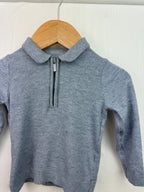 Fred & Flo Blue Knit Half Zip Top - Boys 6 - 9 Months - Little Ones Preloved. Second Hand Children's & Preloved Baby, Kids, Girls & Boys Clothes. UK online