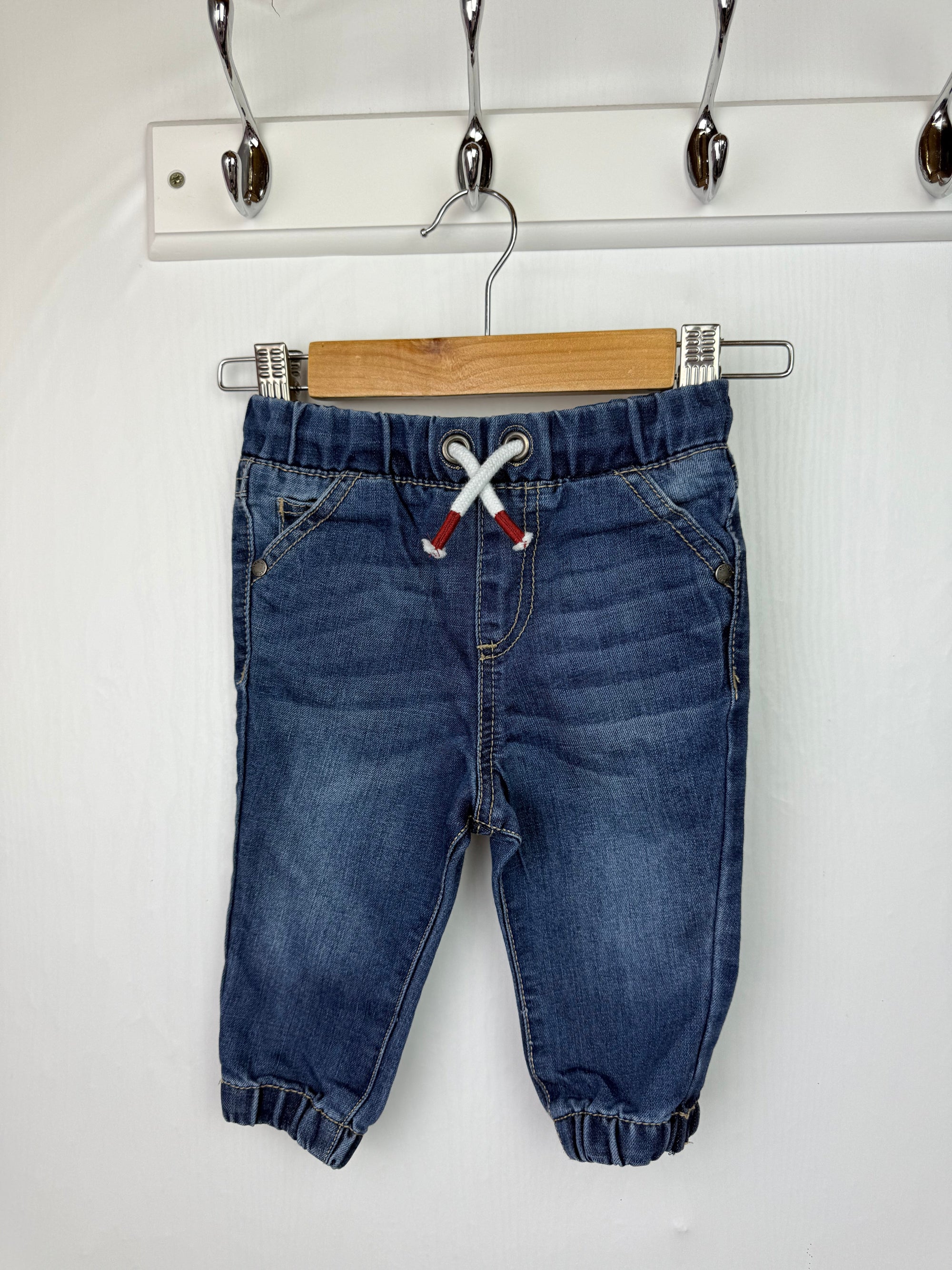 Fred & Flo Denim Cuffed Jeans - Boys 6 - 9 Months - Little Ones Preloved. Second Hand Children's & Preloved Baby, Kids, Girls & Boys Clothes. UK online