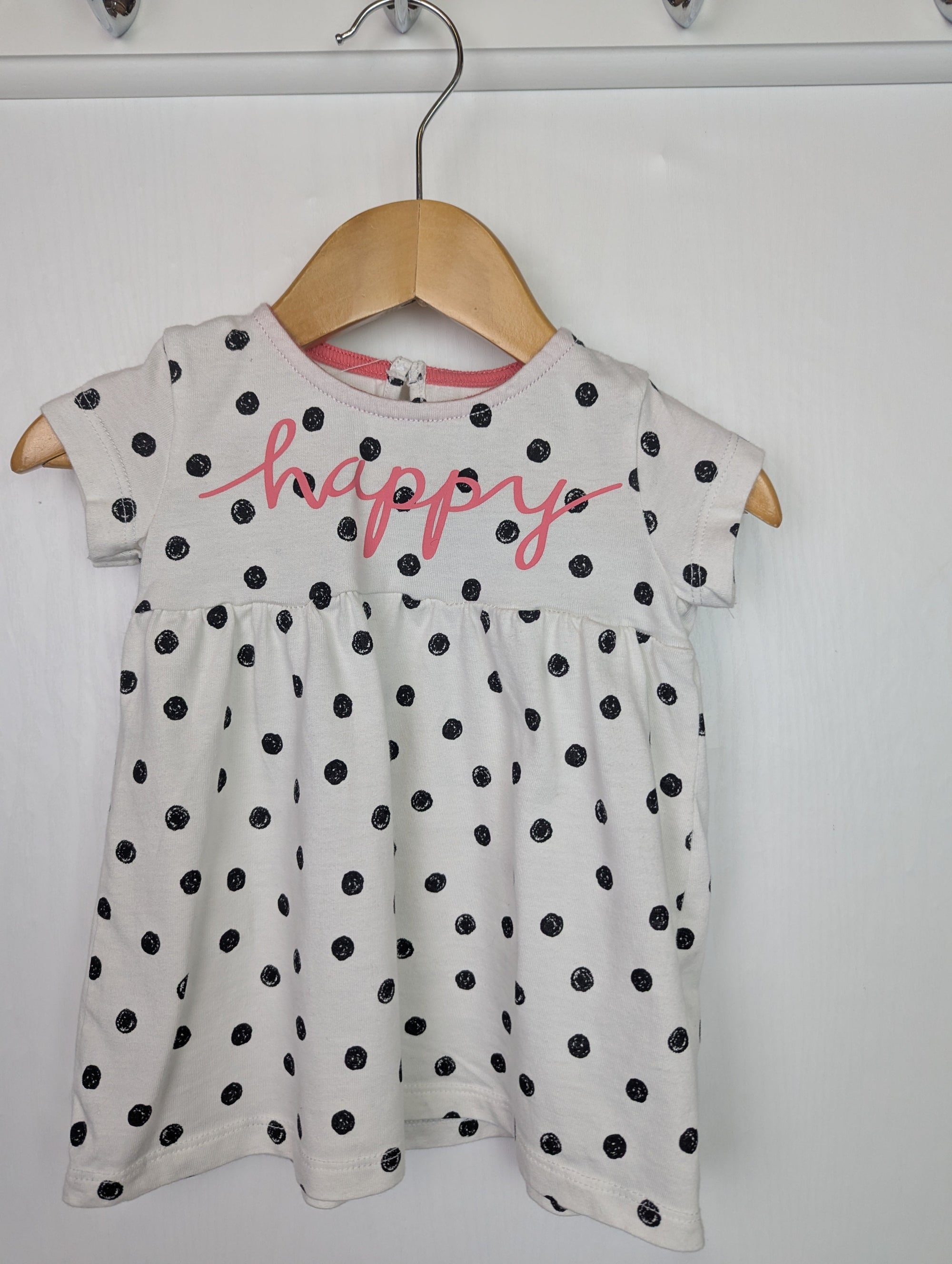 Fred & Flo 'Happy' Dress - Girls 3 - 6 Months - Little Ones Preloved. Second Hand Children's & Preloved Baby, Kids, Girls & Boys Clothes. UK online