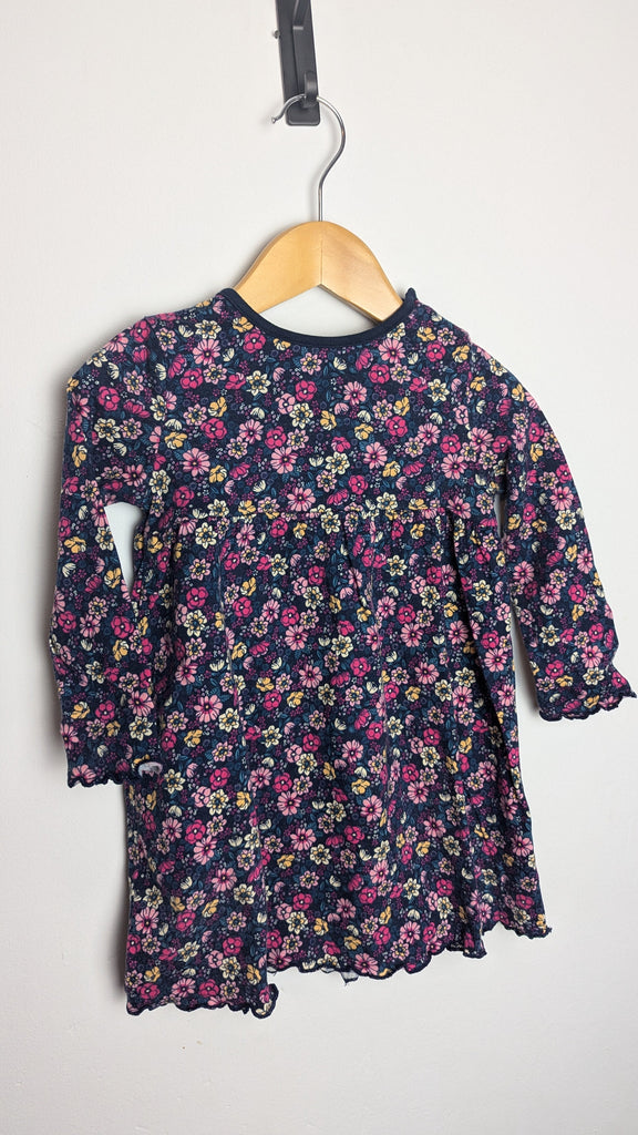 Fred & Flo Long Sleeve Floral Dress - Girls 12-18 Months Little Ones Preloved Used, Preloved, Preworn & Second Hand Baby, Kids & Children's Clothing UK Online. Cheap affordable. Brands including Next, Joules, Nutmeg Morrisons, TU, F&F, H&M.