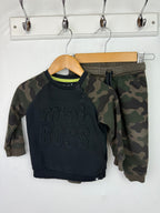 Fred & Flo 'Mini Boss' Tracksuit - Boys 6 - 9 Months - Little Ones Preloved. Second Hand Children's & Preloved Baby, Kids, Girls & Boys Clothes. UK online