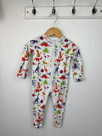 Fred & Flo Multi Coloured Animals Sleepsuit - Unisex 3 - 6 Months - Little Ones Preloved. Second Hand Children's & Preloved Baby, Kids, Girls & Boys Clothes. UK online