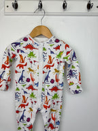 Fred & Flo Multi Coloured Animals Sleepsuit - Unisex 3 - 6 Months - Little Ones Preloved. Second Hand Children's & Preloved Baby, Kids, Girls & Boys Clothes. UK online