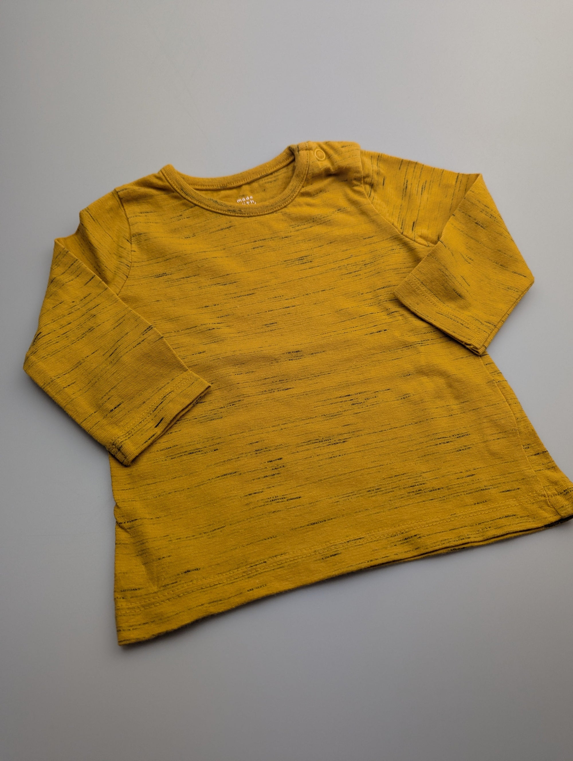 Fred & Flo Mustard Top - Unisex 0 - 3 Months - Little Ones Preloved. Second Hand Children's & Preloved Baby, Kids, Girls & Boys Clothes. UK online