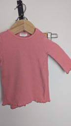 Fred & Flo Pink Ribbed Top & Leggings Outfit - Girls 0 - 3 Months - Little Ones Preloved. Second Hand Children's & Preloved Baby, Kids, Girls & Boys Clothes. UK online