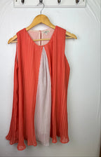 French Connection Orange Mesh Dress - Girls 12 - 13 Years - Little Ones Preloved. Second Hand Children's & Preloved Baby, Kids, Girls & Boys Clothes. UK online
