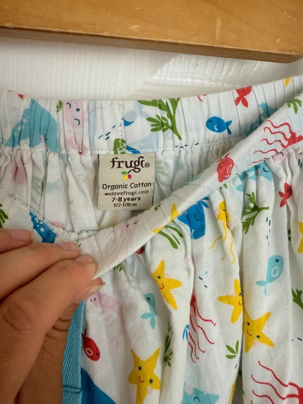 Frugi White & Multicoloured Lined Skirt - Girls 7 - 8 Years - Little Ones Preloved. Second Hand Children's & Preloved Baby, Kids, Girls & Boys Clothes. UK online
