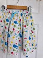 Frugi White & Multicoloured Lined Skirt - Girls 7 - 8 Years - Little Ones Preloved. Second Hand Children's & Preloved Baby, Kids, Girls & Boys Clothes. UK online
