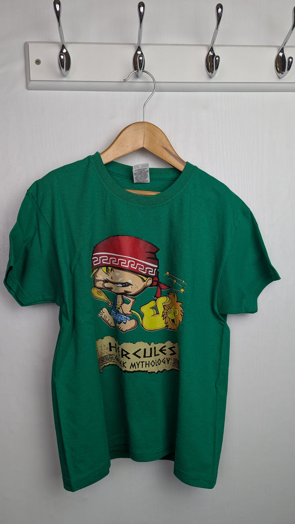 Fruit of the Loom Green Hercules Top - Boys 5-6 Years Little Ones Preloved Used, Preloved, Preworn Baby, Girls & Boys Clothes. Kids & Children's second hand Clothing UK Online. Cheap affordable. Brands including Next, Joules, Nutmeg Morrisons, TU, F&F, H&M.