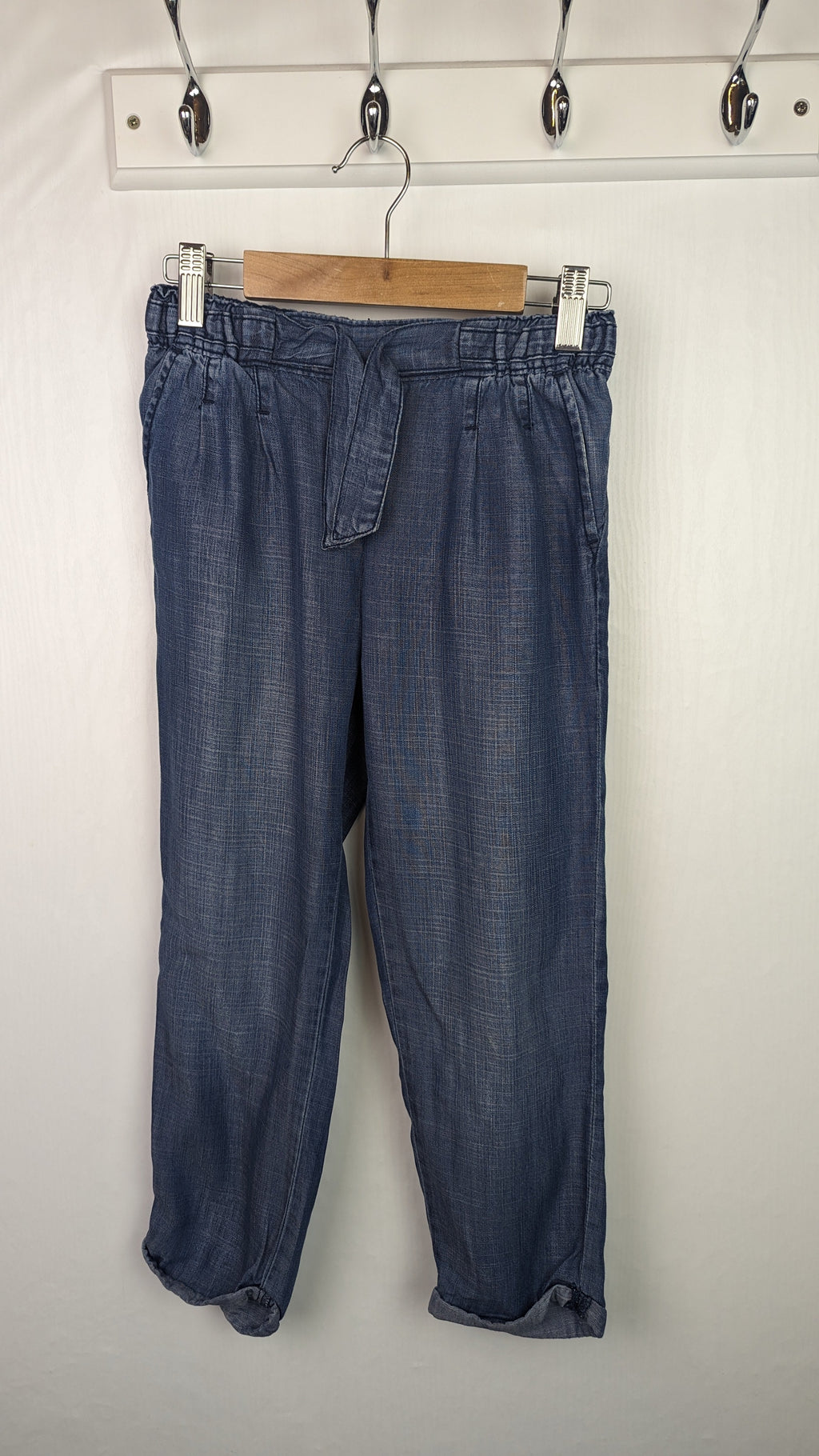 Gap Blue Denim Trousers - Girls 8 - 9 Years - Little Ones Preloved. Second Hand Children's & Preloved Baby, Kids, Girls & Boys Clothes. UK online