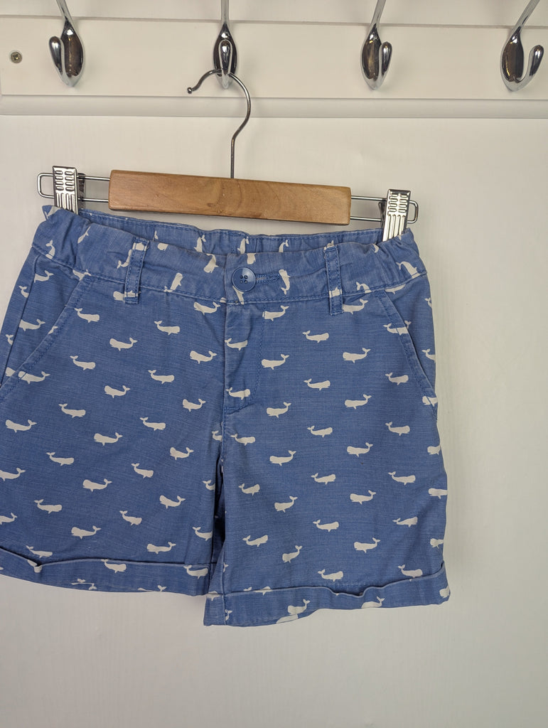 Gap Blue Whale Shorts - Girls 7 Years Little Ones Preloved Second Hand Baby, Girls & Boys Clothes. UK Postage