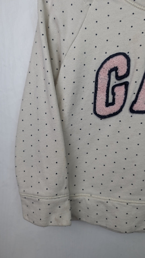 Gap Cream Spotty Jumper - Girls 3 Years Little Ones Preloved Used, Preloved, Preworn & Second Hand Baby, Kids & Children's Clothing UK Online. Cheap affordable. Brands including Next, Joules, Nutmeg Morrisons, TU, F&F, H&M.