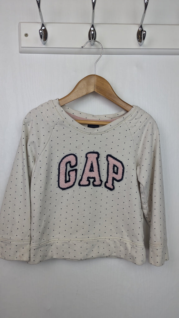 Gap Cream Spotty Jumper - Girls 3 Years Little Ones Preloved Used, Preloved, Preworn & Second Hand Baby, Kids & Children's Clothing UK Online. Cheap affordable. Brands including Next, Joules, Nutmeg Morrisons, TU, F&F, H&M.