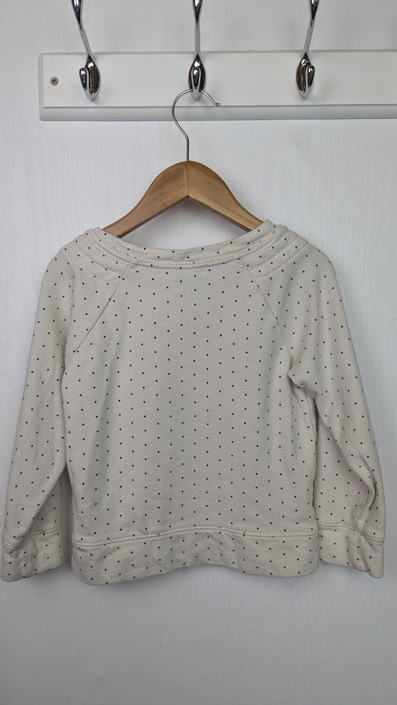 Gap Cream Spotty Jumper - Girls 3 Years Little Ones Preloved Used, Preloved, Preworn & Second Hand Baby, Kids & Children's Clothing UK Online. Cheap affordable. Brands including Next, Joules, Nutmeg Morrisons, TU, F&F, H&M.