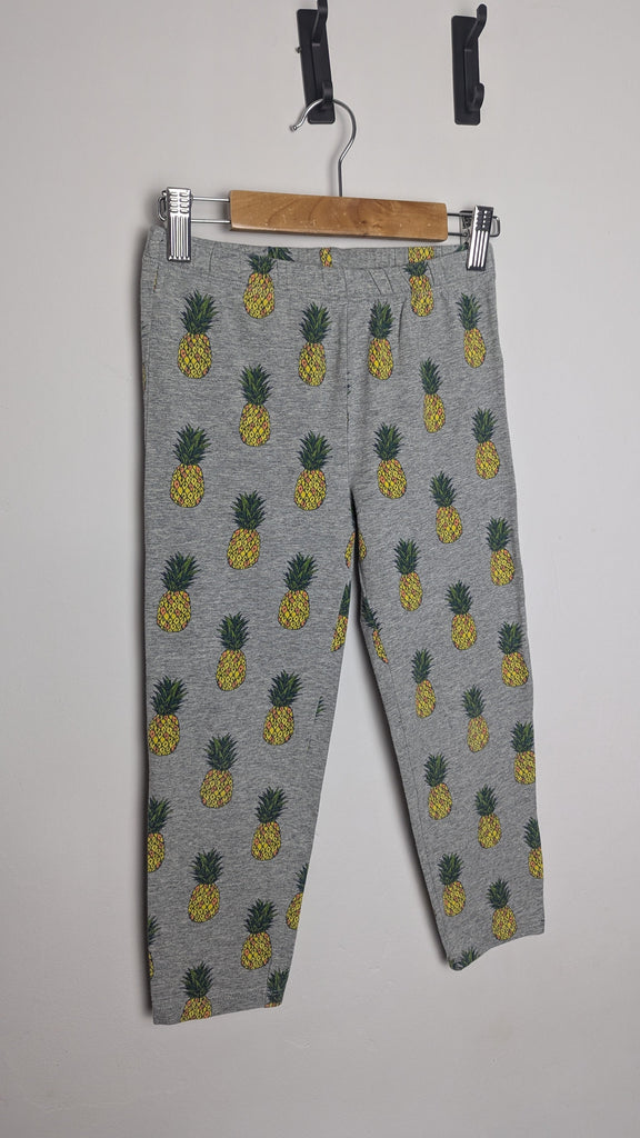 Gap Cropped Grey Pineapple Leggings - Girls 10-11 Years Little Ones Preloved Used, Preloved, Preworn Baby, Girls & Boys Clothes. Kids & Children's second hand Clothing UK Online. Cheap affordable. Brands including Next, Joules, Nutmeg Morrisons, TU, F&F, H&M.