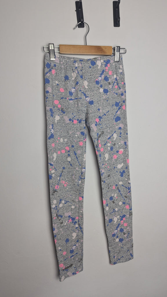 Gap Grey, Pink, Blue & Silver Leggings - Girls 10-11 Years Little Ones Preloved Used, Preloved, Preworn Baby, Girls & Boys Clothes. Kids & Children's second hand Clothing UK Online. Cheap affordable. Brands including Next, Joules, Nutmeg Morrisons, TU, F&F, H&M.