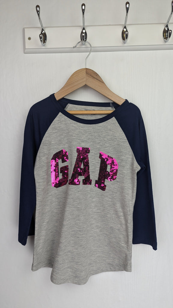 Gap Pink Sequin 3/4 Sleeve Top - Girls 8-9 Years Gap Used, Preloved, Preworn & Second Hand Baby, Kids & Children's Clothing UK Online. Cheap affordable. Brands including Next, Joules, Nutmeg Morrisons, TU, F&F, H&M.