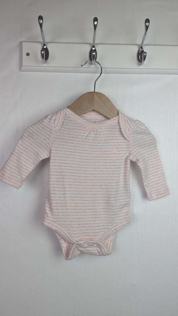 Gap Pink Striped Bodysuit - Girls 0-3 Months Gap Used, Preloved, Preworn & Second Hand Baby, Kids & Children's Clothing UK Online. Cheap affordable. Brands including Next, Joules, Nutmeg Morrisons, TU, F&F, H&M.