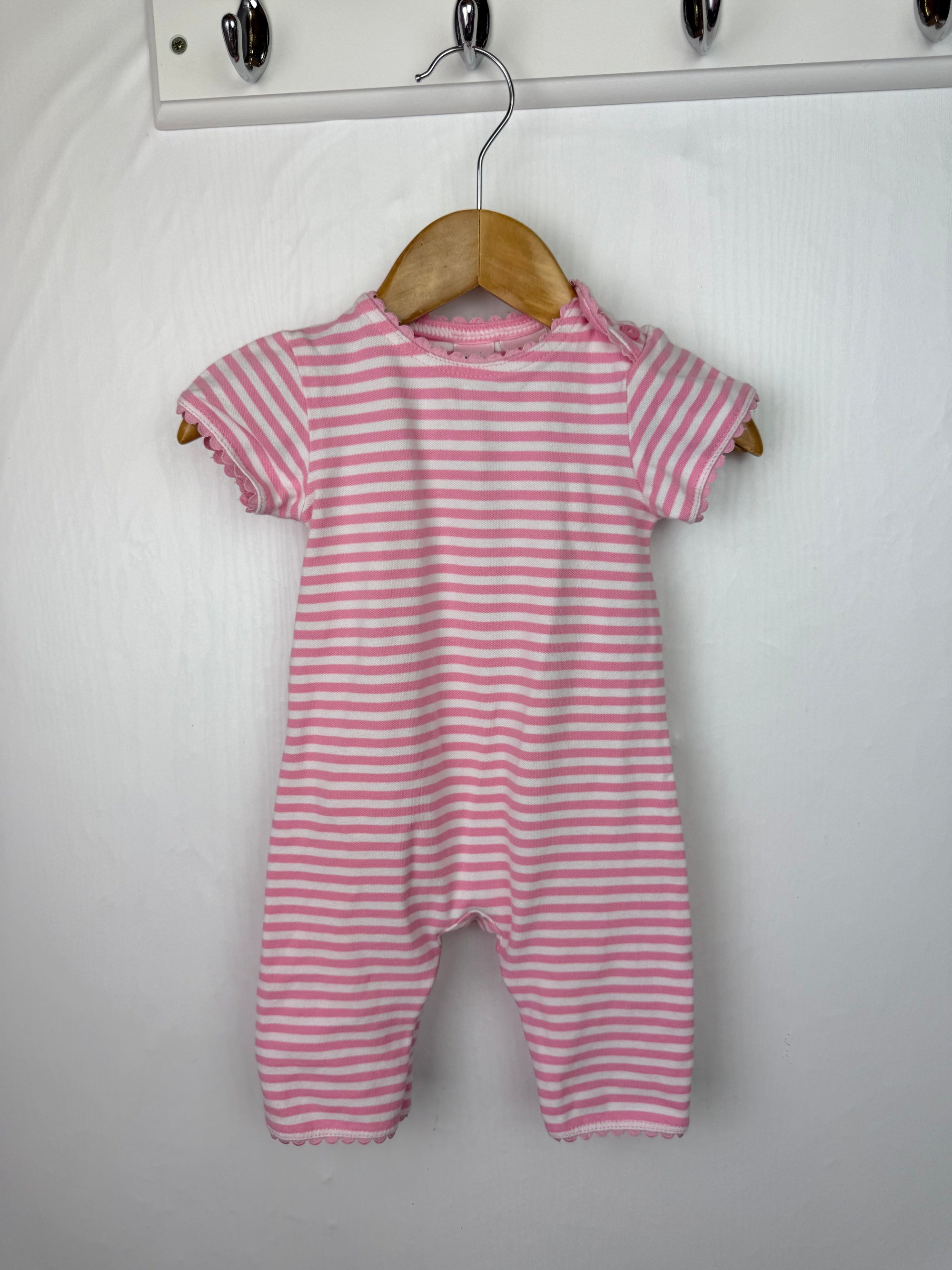 Gap Pink Striped Romper - Baby Girls 0 - 3 Months - Little Ones Preloved. Second Hand Children's & Preloved Baby, Kids, Girls & Boys Clothes. UK online