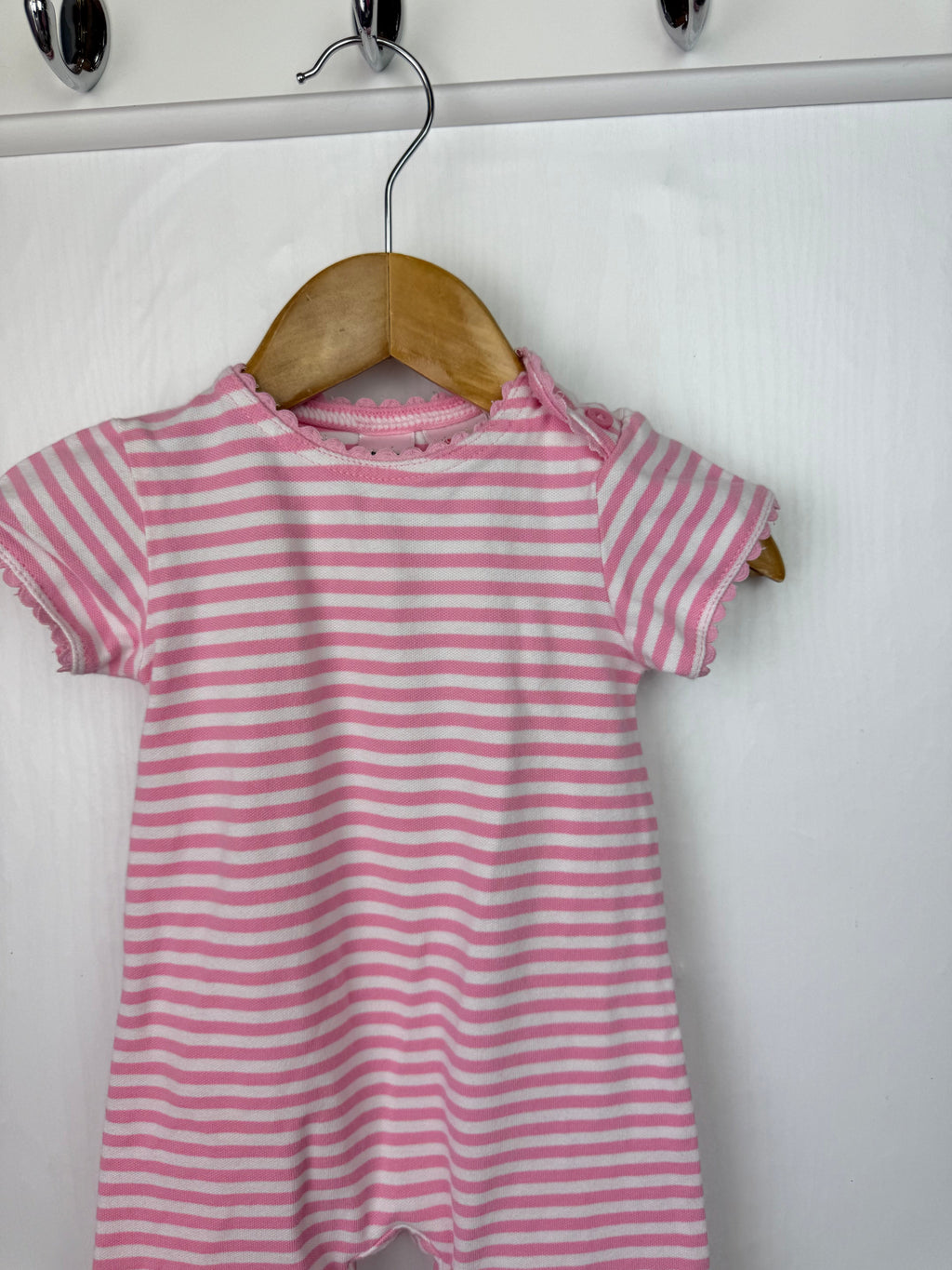 Gap Pink Striped Romper - Baby Girls 0 - 3 Months - Little Ones Preloved. Second Hand Children's & Preloved Baby, Kids, Girls & Boys Clothes. UK online