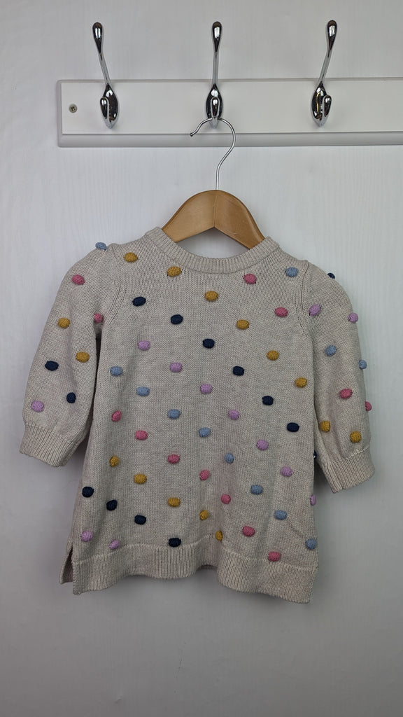 Gap Polka Dot Knit Dress - Girls 3-6 Months Little Ones Preloved Used, Preloved, Preworn & Second Hand Baby, Kids & Children's Clothing UK Online. Cheap affordable. Brands including Next, Joules, Nutmeg Morrisons, TU, F&F, H&M.