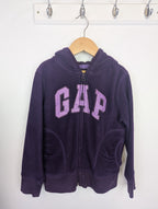 Gap Purple Zip Fleece Hoodie - Girls 6 - 7 Years - Little Ones Preloved. Second Hand Children's & Preloved Baby, Kids, Girls & Boys Clothes. UK online