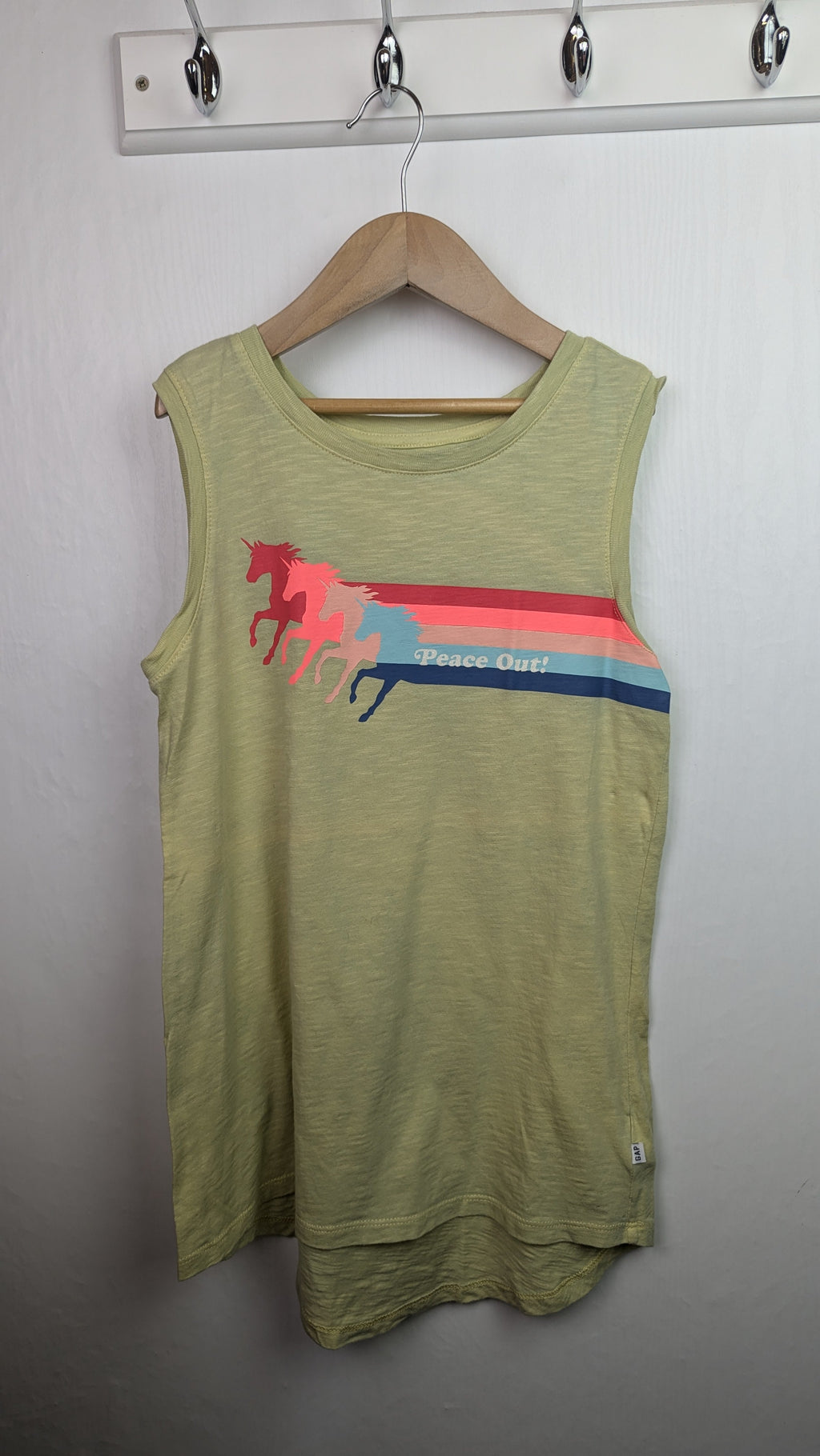 Gap Yellow Mustard Horse Top - Girls 12 - 13 Years - Little Ones Preloved. Second Hand Children's & Preloved Baby, Kids, Girls & Boys Clothes. UK online