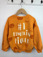 George 1 Pumpkin Picker Jumper - Unisex 4 - 5 Years - Little Ones Preloved. Second Hand Children's & Preloved Baby, Kids, Girls & Boys Clothes. UK online