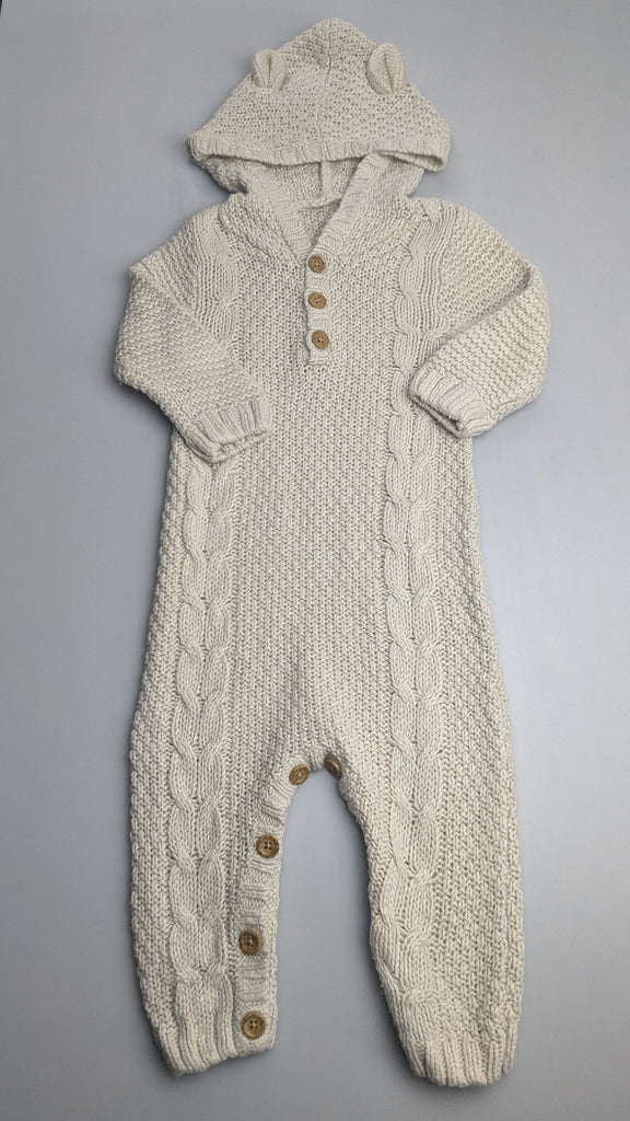 George Beige Knit Romper - Unisex 3-6 Months George Used, Preloved, Preworn & Second Hand Baby, Kids & Children's Clothing UK Online. Cheap affordable. Brands including Next, Joules, Nutmeg Morrisons, TU, F&F, H&M.