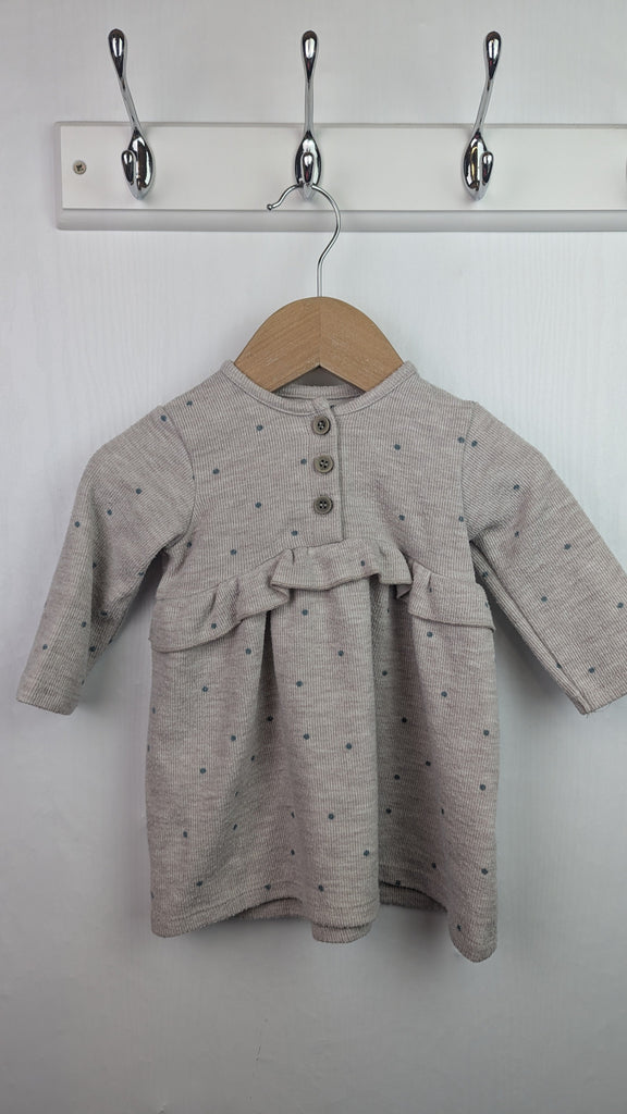 George Beige Spot Dress - Girls 3-6 Months Little Ones Preloved Used, Preloved, Preworn & Second Hand Baby, Kids & Children's Clothing UK Online. Cheap affordable. Brands including Next, Joules, Nutmeg Morrisons, TU, F&F, H&M.