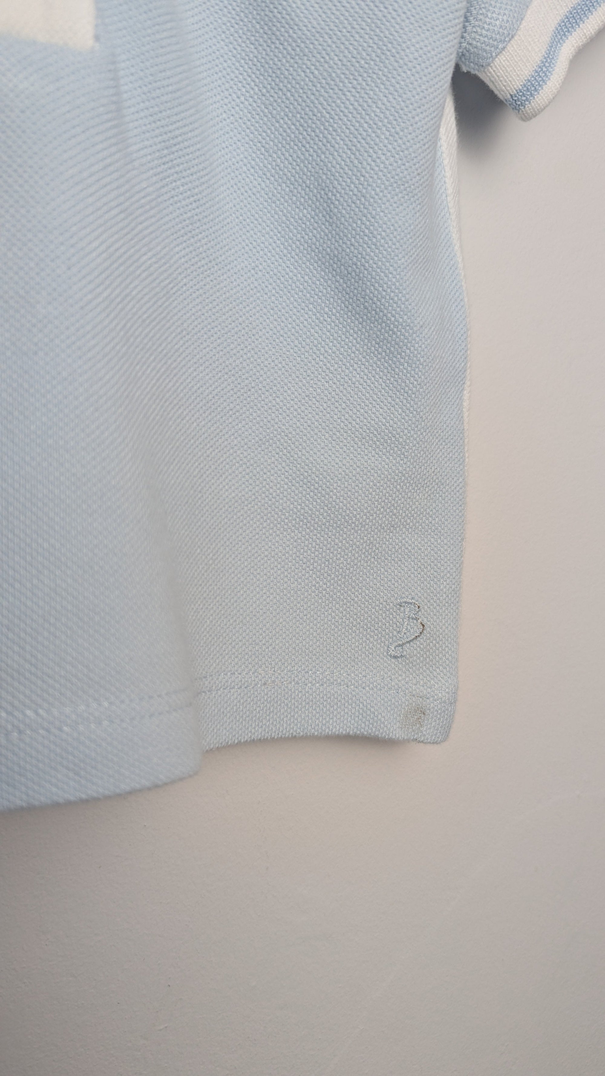 George Billie Faiers Blue Polo Top - Boys 3 - 6 Months - Little Ones Preloved. Second Hand Children's & Preloved Baby, Kids, Girls & Boys Clothes. UK online