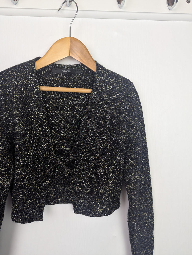 George Black & Gold Cardigan - Girls 4-5 Years Little Ones Preloved Used, Preloved, Preworn Baby, Girls & Boys Clothes. Kids & Children's second hand Clothing UK Online. Cheap affordable. Brands including Next, Joules, Nutmeg Morrisons, TU, F&F, H&M.