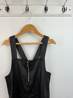 George Black Pleather Dress - Girls 7 - 8 Years - Little Ones Preloved. Second Hand Children's & Preloved Baby, Kids, Girls & Boys Clothes. UK online