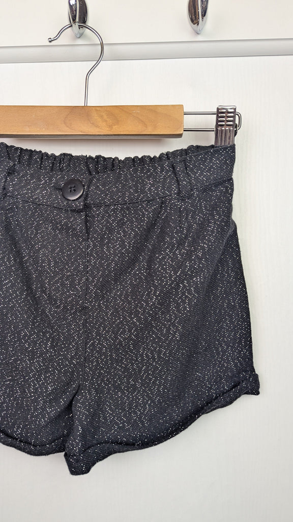 George Black Sparkly Shorts - Girls 4-5 Years George Used, Preloved, Preworn & Second Hand Baby, Kids & Children's Clothing UK Online. Cheap affordable. Brands including Next, Joules, Nutmeg Morrisons, TU, F&F, H&M.