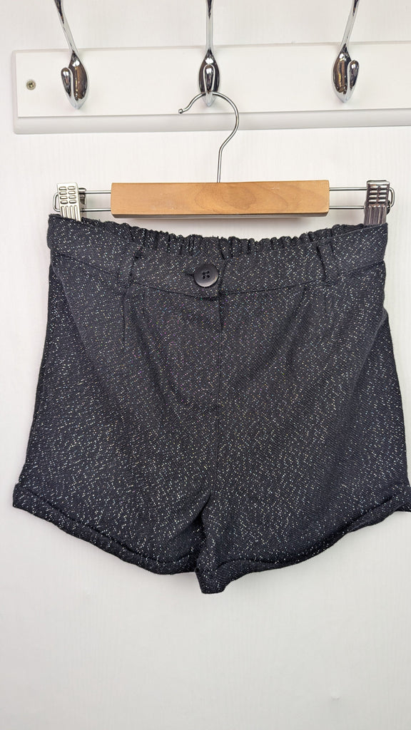 George Black Sparkly Shorts - Girls 4-5 Years George Used, Preloved, Preworn & Second Hand Baby, Kids & Children's Clothing UK Online. Cheap affordable. Brands including Next, Joules, Nutmeg Morrisons, TU, F&F, H&M.