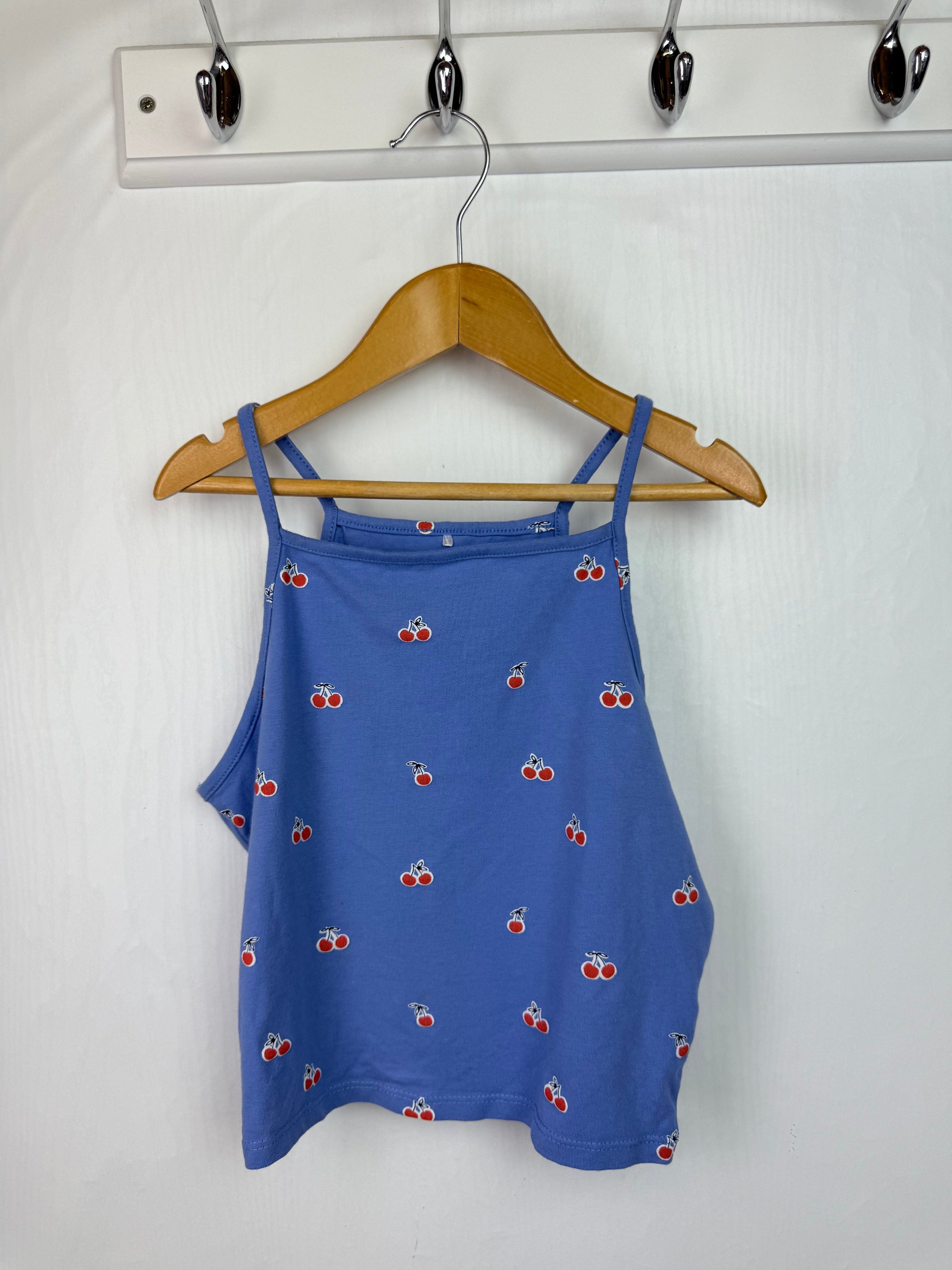 George Blue Cherry Top - Girls 10 - 11 Years - Little Ones Preloved. Second Hand Children's & Preloved Baby, Kids, Girls & Boys Clothes. UK online