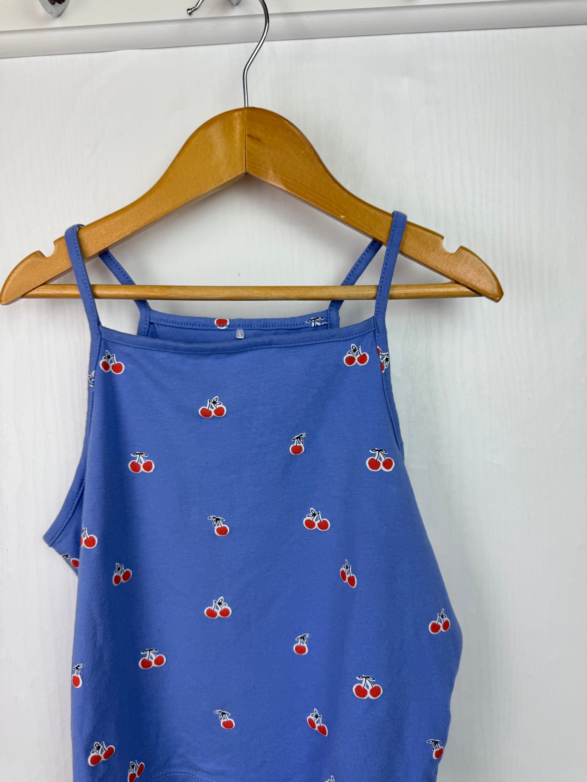 George Blue Cherry Top - Girls 10 - 11 Years - Little Ones Preloved. Second Hand Children's & Preloved Baby, Kids, Girls & Boys Clothes. UK online