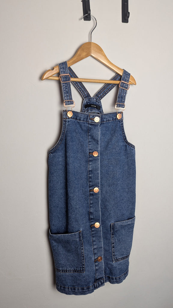 George Blue Denim Dungaree Dress - Girls 8-9 Years Little Ones Preloved Used, Preloved, Preworn & Second Hand Baby, Kids & Children's Clothing UK Online. Cheap affordable. Brands including Next, Joules, Nutmeg Morrisons, TU, F&F, H&M.