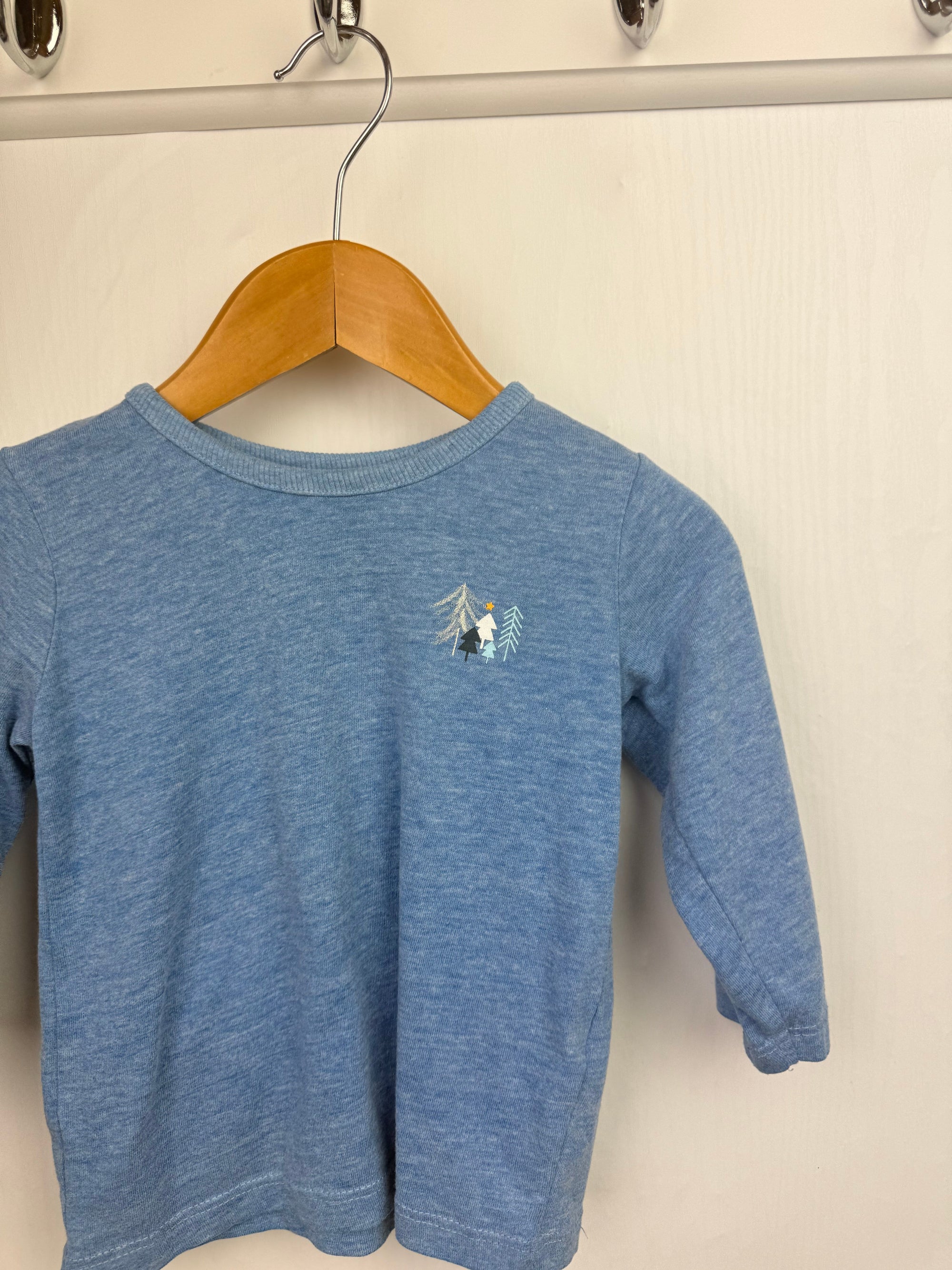 George Blue Long Sleeve Top - Boys 6 - 9 Months - Little Ones Preloved. Second Hand Children's & Preloved Baby, Kids, Girls & Boys Clothes. UK online
