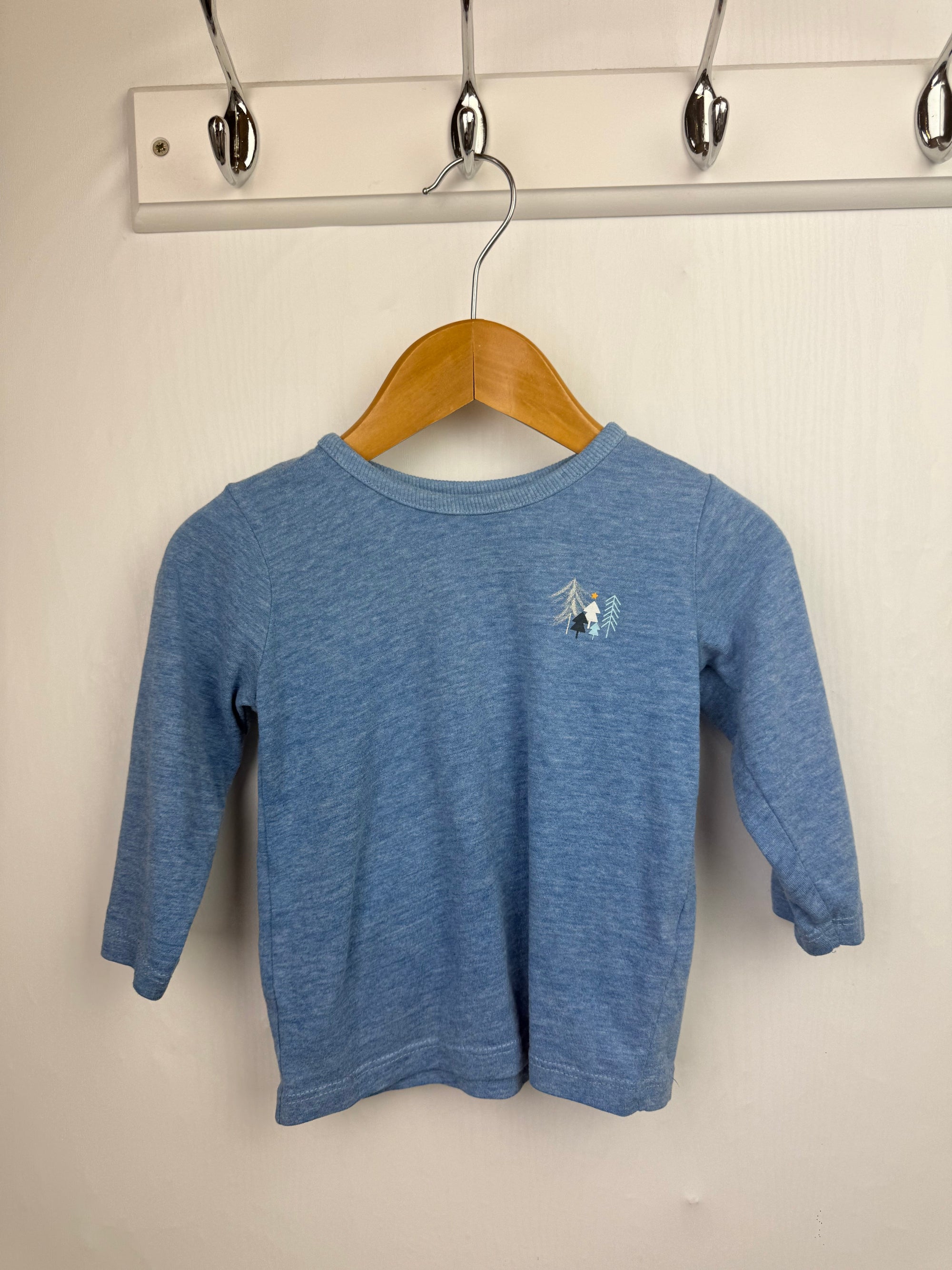 George Blue Long Sleeve Top - Boys 6 - 9 Months - Little Ones Preloved. Second Hand Children's & Preloved Baby, Kids, Girls & Boys Clothes. UK online