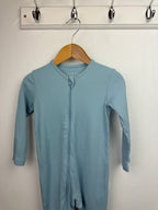 George Blue Ribbed Sleepsuit - Unisex 9 - 12 Months - Little Ones Preloved. Second Hand Children's & Preloved Baby, Kids, Girls & Boys Clothes. UK online