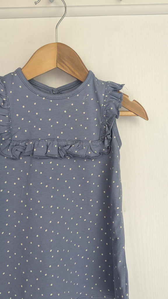 George Blue Spotty Dress - Baby Girls 6-9 Months George Used, Preloved, Preworn & Second Hand Baby, Kids & Children's Clothing UK Online. Cheap affordable. Brands including Next, Joules, Nutmeg Morrisons, TU, F&F, H&M.