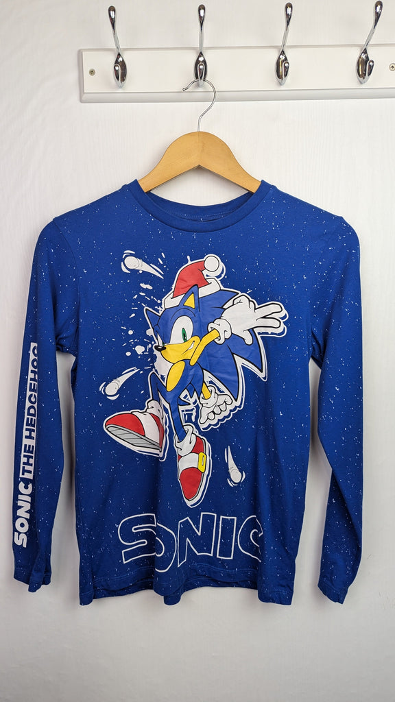 George Christmas Sonic Top - Boys 13-14 Years Little Ones Preloved Used, Preloved, Preworn & Second Hand Baby, Kids & Children's Clothing UK Online. Cheap affordable. Brands including Next, Joules, Nutmeg Morrisons, TU, F&F, H&M.