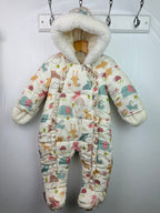 George Cream Animal & Rainbows Pramsuit - Girls 3 - 6 Months - Little Ones Preloved. Second Hand Children's & Preloved Baby, Kids, Girls & Boys Clothes. UK online