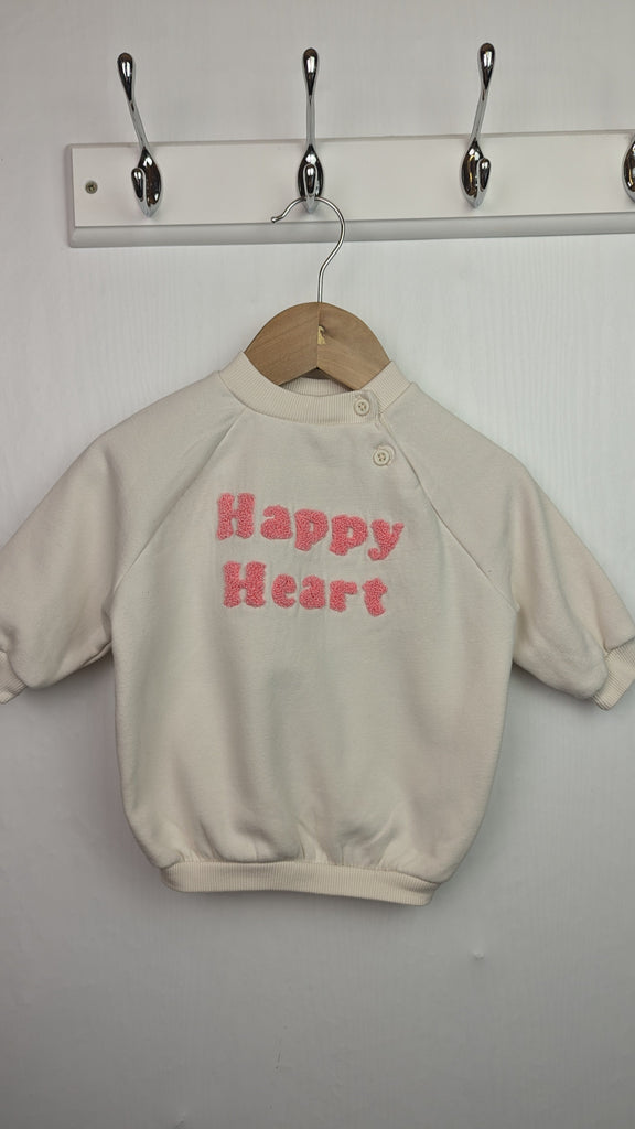 George Cream 'Happy Heart' Jumper Dress - Girls 0-3 Months Billie Faiers @ George Used, Preloved, Preworn & Second Hand Baby, Kids & Children's Clothing UK Online. Cheap affordable. Brands including Next, Joules, Nutmeg Morrisons, TU, F&F, H&M.